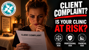Massage clinic client complaint risk and liability insurance